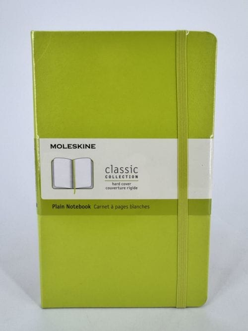 Moleskine Classic Collection Plain Notebook - Hard Cover - couverture rigide - carnet vert pomme à pages blanches - 240 pages