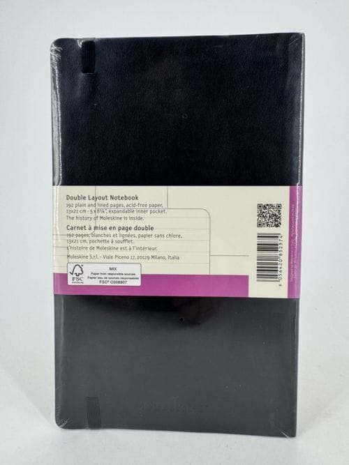 Moleskine Classic Collection Plain Notebook - Hard Cover - Couverture rigide - Carnet noir à pages blanches - 400 pages