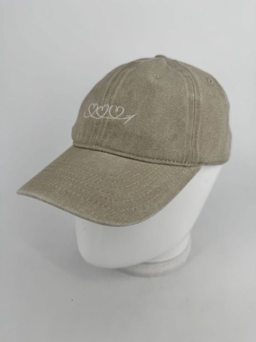 Casquette Beige - 3 coeurs