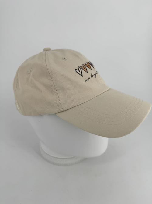 Casquette Crème - Coeurs - One day at a Time