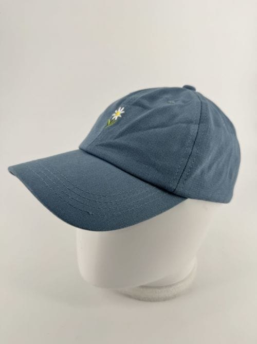 Casquette Bleue - Fleur Marguerite