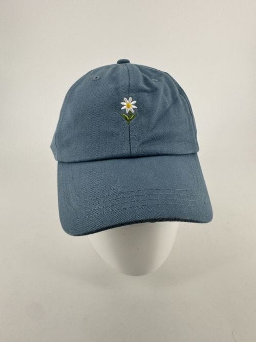 Casquette Bleue - Fleur Marguerite