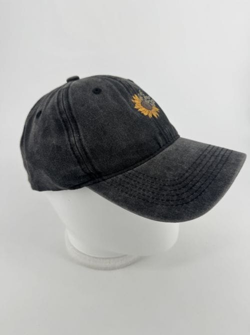 Casquette Grise - Tournesols Papillons