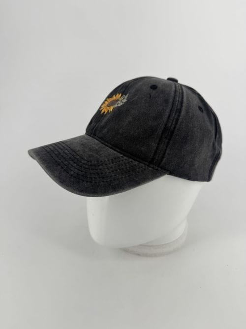 Casquette Grise - Tournesols Papillons