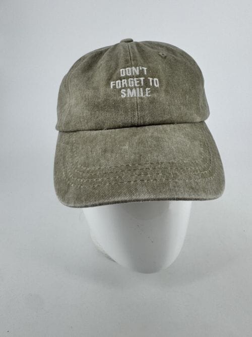 Casquette Verte - Don't forget to smile