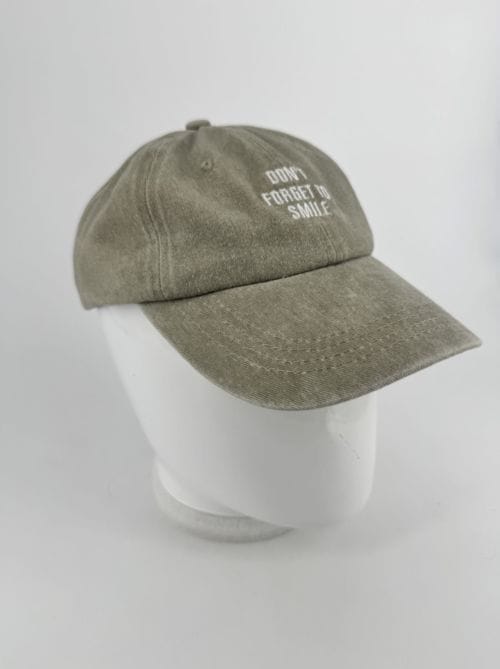 Casquette Verte - Don't forget to smile
