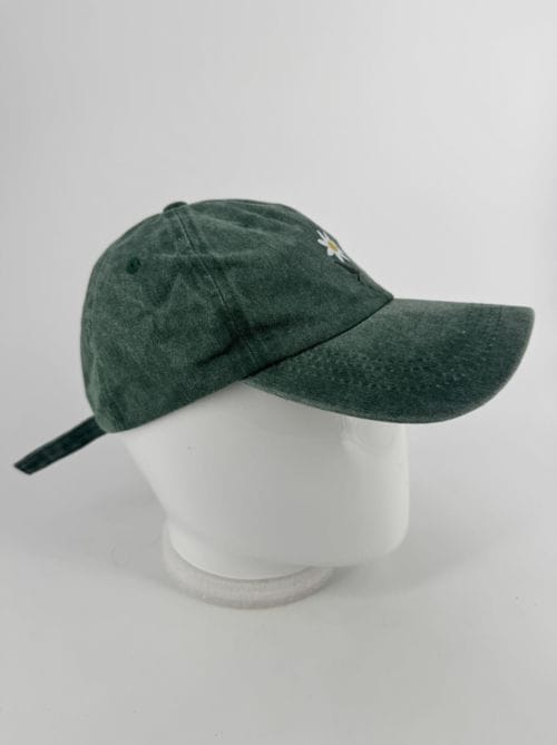 Casquette Verte - Fleur - Marguerite