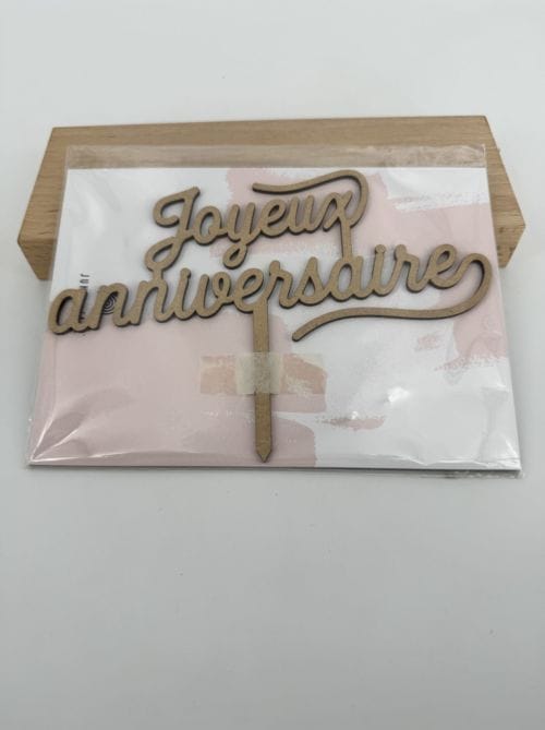 Cake Topper "Joyeux Anniversaire" - June & Jane