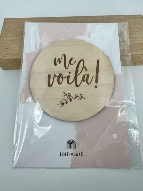 Plaque décorative "Me voilà !" - June and Jane