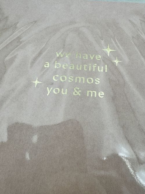 Carte "We have a Beautiful Cosmos You & Me" - Anna Cosma