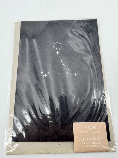 Carte signe du zodiaque - Poisson - Anna Cosma