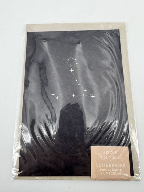 Carte signe du zodiaque - Poisson - Anna Cosma