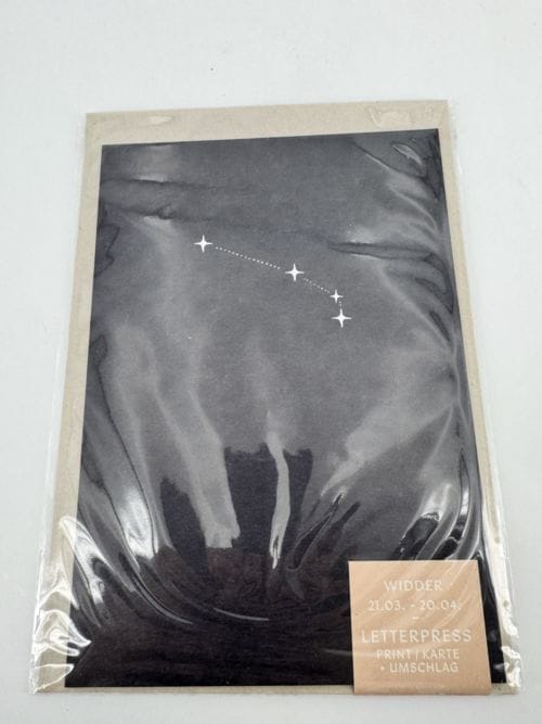 Carte signe du zodiaque - Bélier - Anna Cosma