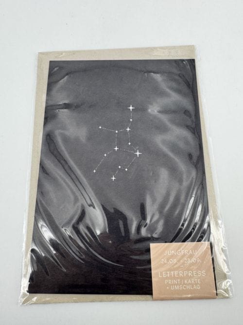 Carte signe du zodiaque - Vierge - Anna Cosma