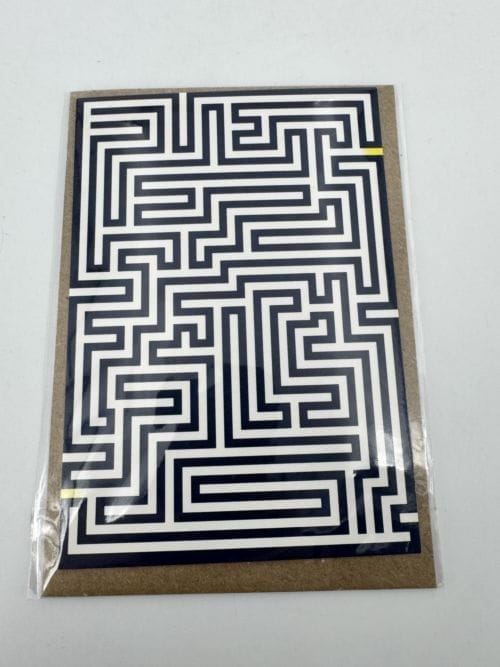 Carte avec enveloppe Papier Tigre - Labyrinthe