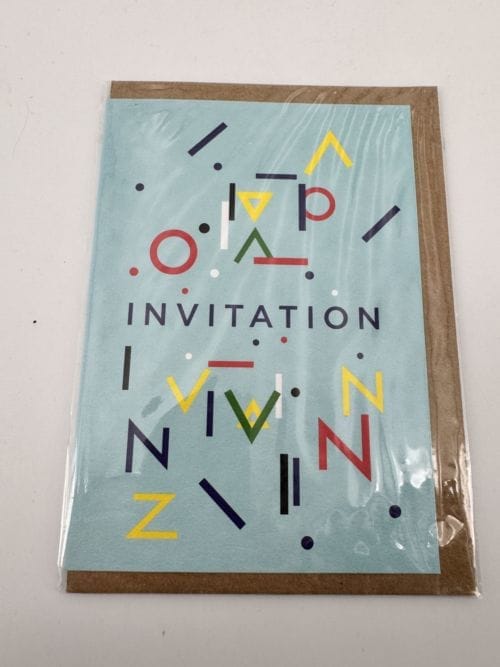 Carte avec enveloppe Papier Tigre - Invitation