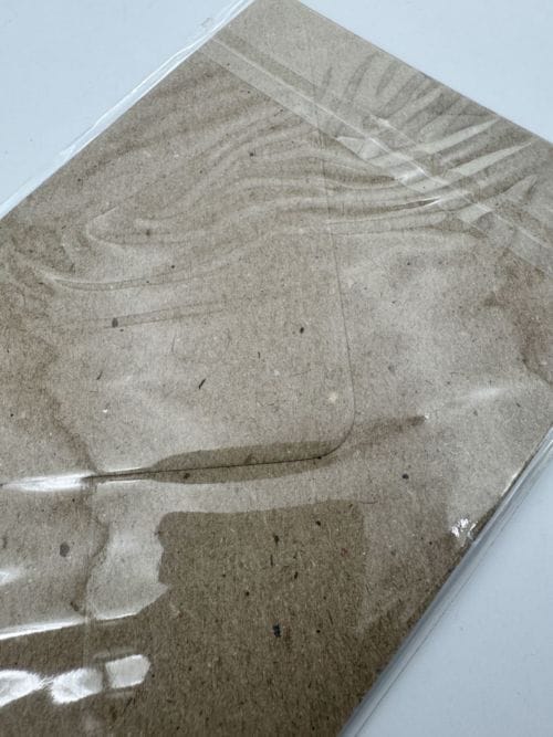 Carte avec enveloppe Papier Tigre - Coeur en couleurs