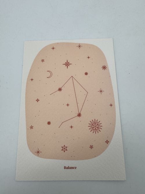 Carte Linon - signe astrologique - Balance