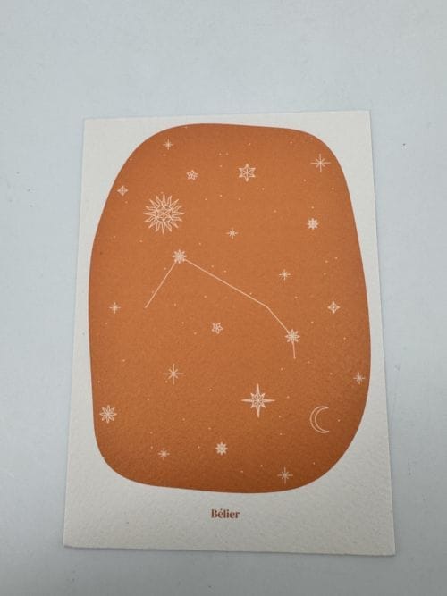 Carte Linon - signe astrologique - Bélier