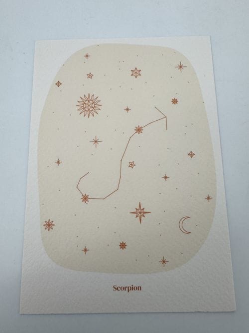 Carte Linon - signe astrologique - Scorpion