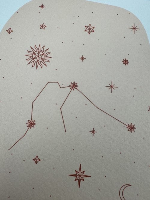 Carte Linon - signe astrologique - Verseau