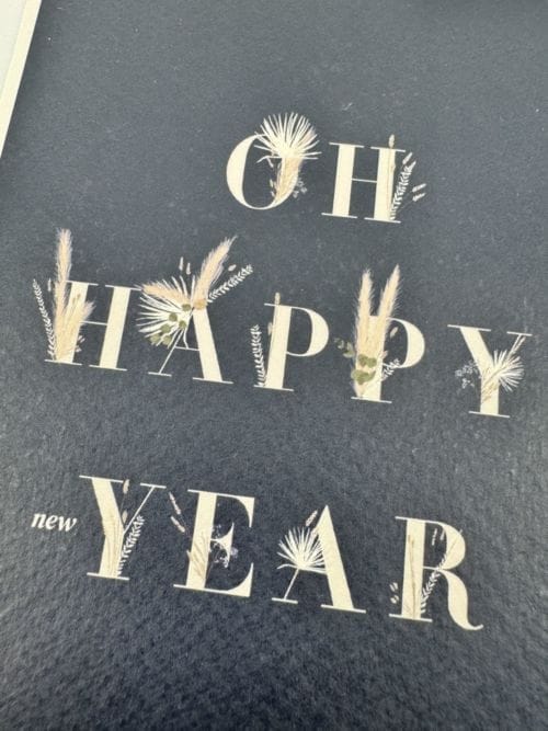 Carte Linon - Oh happy new Year