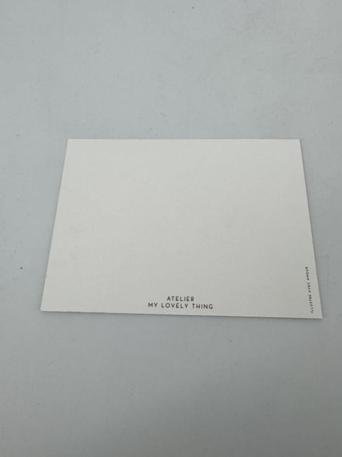 Carte My Lovely Thing - Noël deux enfants et un chat regardant dehors