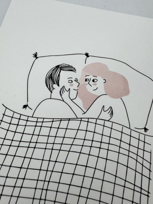 Carte My Lovely Thing - Un homme et une femme dans un lit