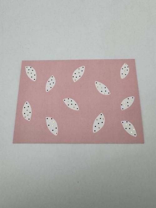 Carte My Lovely Thing - motifs à points sur fond rose