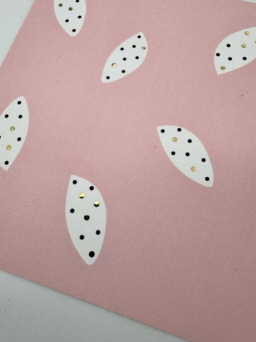 Carte My Lovely Thing - motifs à points sur fond rose