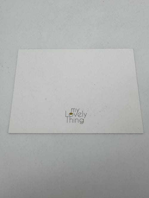 Carte My Lovely Thing - motifs à points sur fond rose