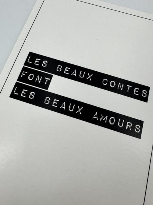 Carte atelierbeguin.com Poésie à poster - Les beaux contes font les beaux amours