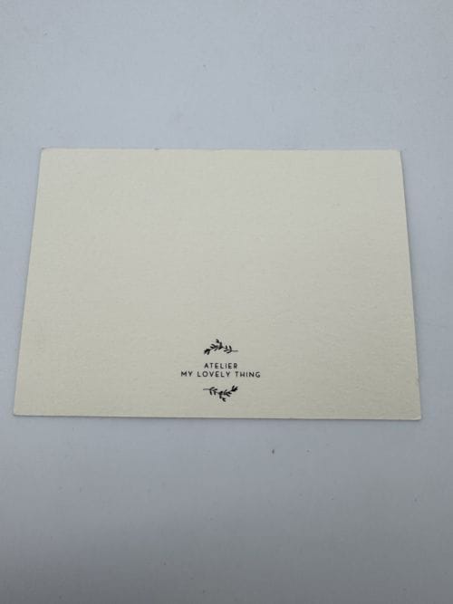 Carte petite Atelier My Lovely Thing - Joyeuse fêtes - Fleurs sortant d'une enveloppe