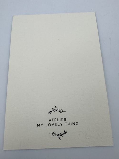 Carte petite Atelier My Lovely Thing - Deux fleurs sous la neige