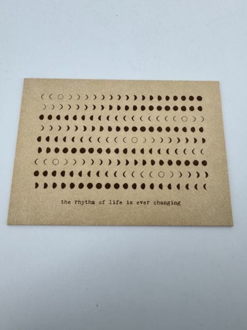 Carte cartonnée épaise Anna Cosma - The rythm of life is ever changing