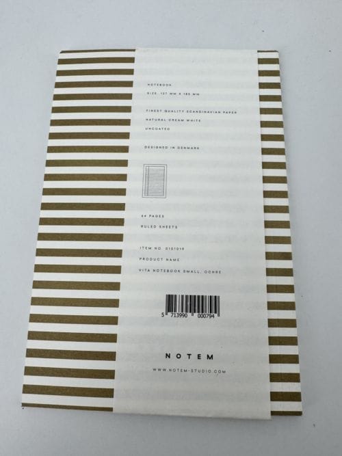 Carnet Notem - Notebook - Ruled sheets with margins - Natural Paper - Feuilles lignées avec marges vert - 64 pages - 100g