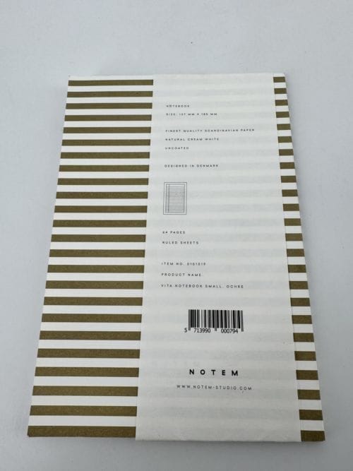 Carnet Notem - Notebook - Ruled sheets with margins - Natural Paper - Feuilles lignées avec marges rouge - 64 pages - 100g