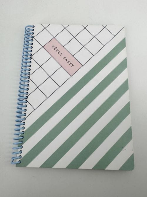 Carnet de notes Rêves Party - Papier Tigre - 138 pages numérotées