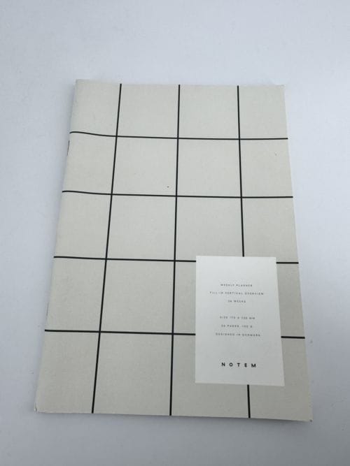 Carnet Notem - Weekly Planner - Fill in vertical overview 26 weeks - 56 pages - Agenda hebdomadaire - Aperçu vertical à remplir 26 semaines