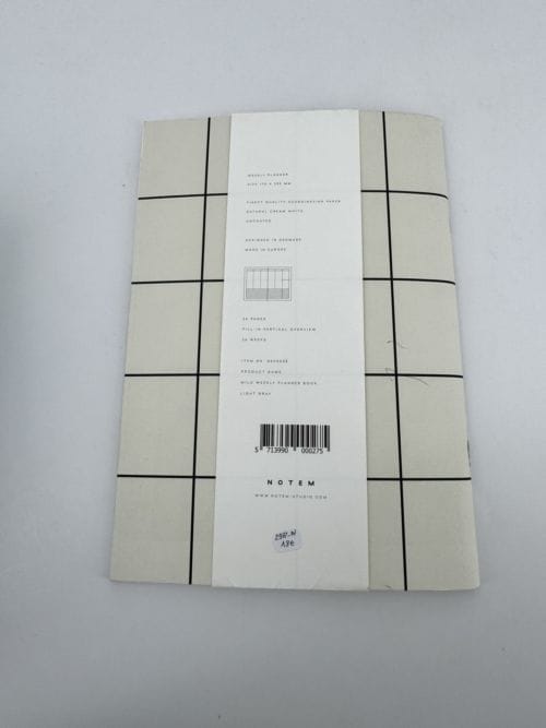 Carnet Notem - Weekly Planner - Fill in vertical overview 26 weeks - 56 pages - Agenda hebdomadaire - Aperçu vertical à remplir 26 semaines