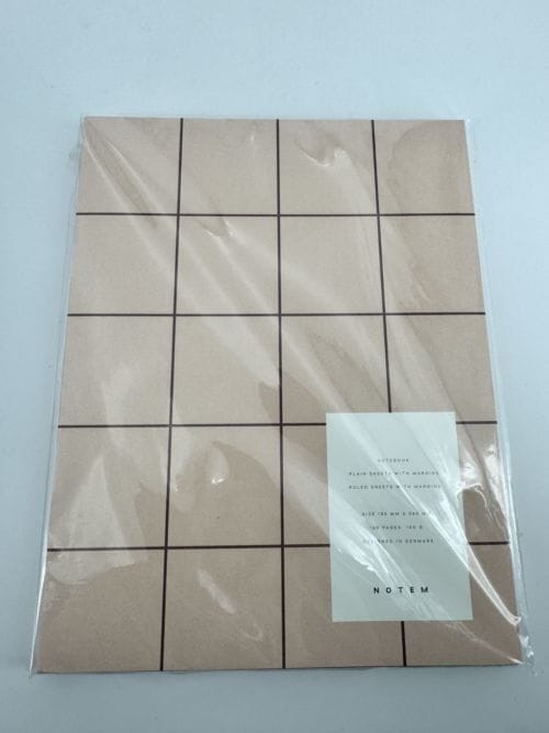 Carnet Notem - Plain sheets with margins - Ruled sheets with margins - marron - Feuilles simples avec marges - Feuilles lignées avec marges - 160 pages