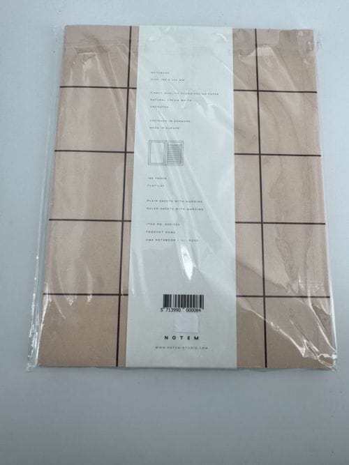 Carnet Notem - Plain sheets with margins - Ruled sheets with margins - marron - Feuilles simples avec marges - Feuilles lignées avec marges - 160 pages