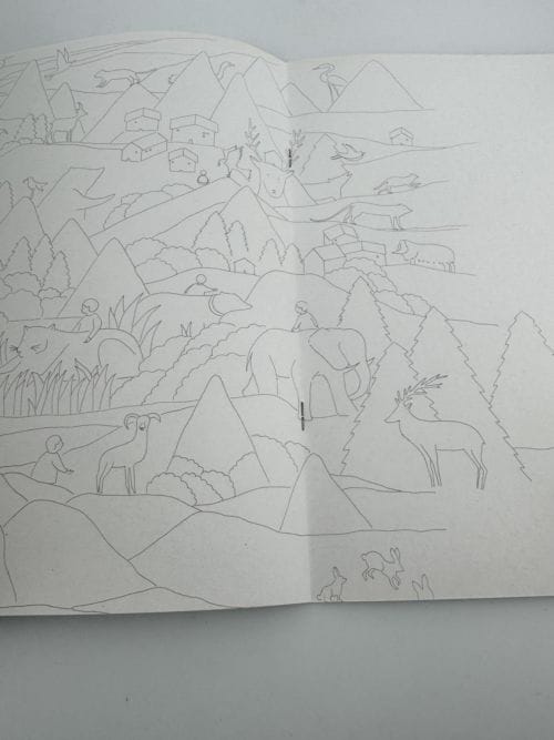 Cahier de coloriage n°1 vert - Editions Petit gramme - 7 planches A3 - 5 pages d'apprentissage