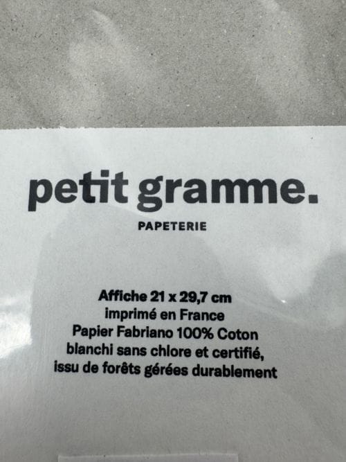 Affiche signée - Petit Gramme - Marlène Janin - Loup renard oiseau et enfant