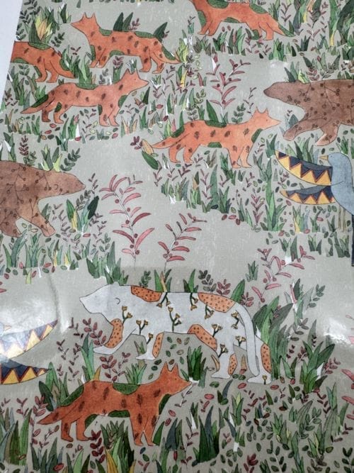 Affiche signée - Petit Gramme - Marlène Janin - Ours renard oiseau