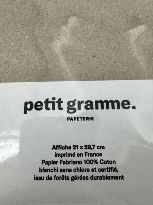 Affiche signée - Petit Gramme - Marlène Janin - Ours renard oiseau