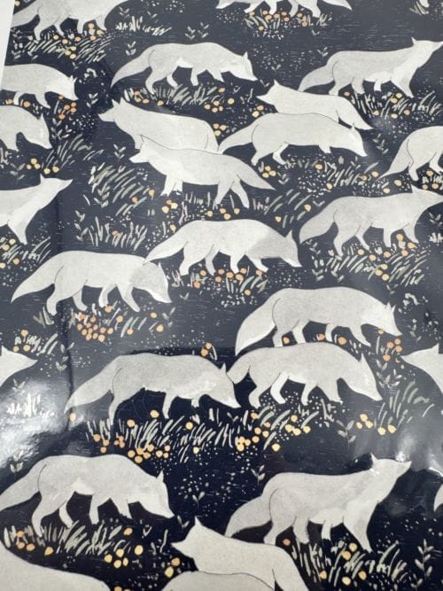 Affiche signée - Petit Gramme - Marlène Janin - Plusieurs loups gris