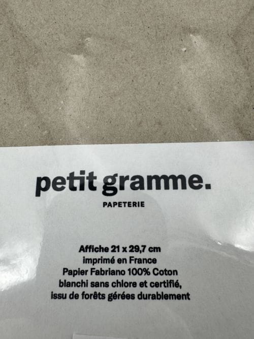 Affiche signée - Petit Gramme - Marlène Janin - Plusieurs loups gris