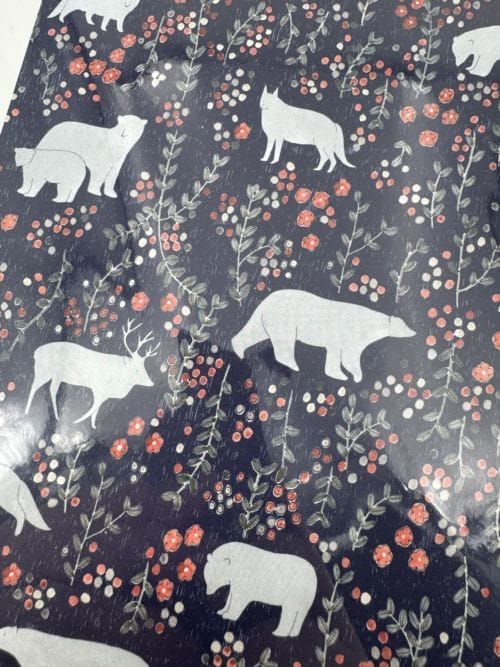 Affiche signée - Petit Gramme - Marlène Janin - Ours loups cerf