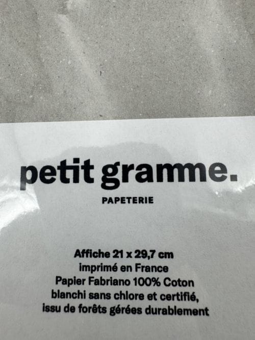 Affiche signée - Petit Gramme - Marlène Janin - Ours loups cerf